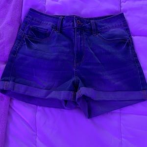 cute blue jean “booty” shorts